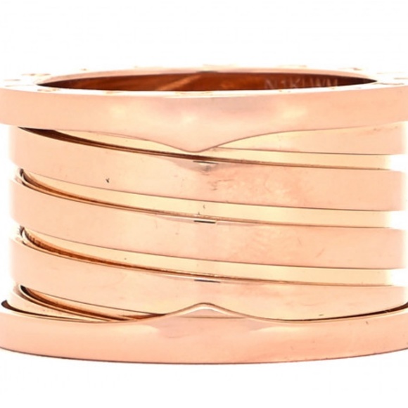 BULGARI 18K Rose Gold B.Zero1 Five-Band Ring 54 6.75 - Picture 5 of 5